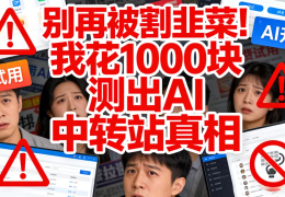 我花1000块实测了5个AI中转站 终于搞懂哪个最靠谱（2026最新）